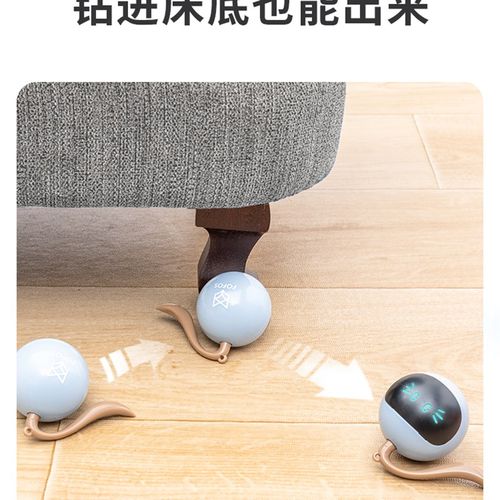 FOFOS两只福狸猫咪玩具宠物电动智能逗猫魔球神器自嗨解闷逗猫棒