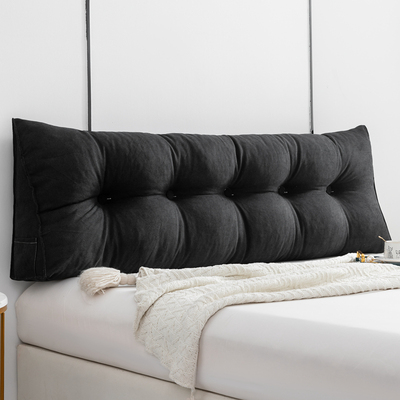 Awake  床头靠垫三角床上靠枕沙发大靠背可拆洗卧室软包轻奢黑