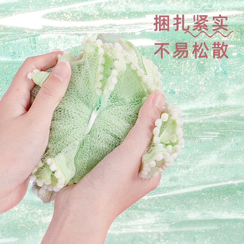 云蕾沐浴球超柔软花边浴花洗澡球大号高档不散起泡泡浴女士家用