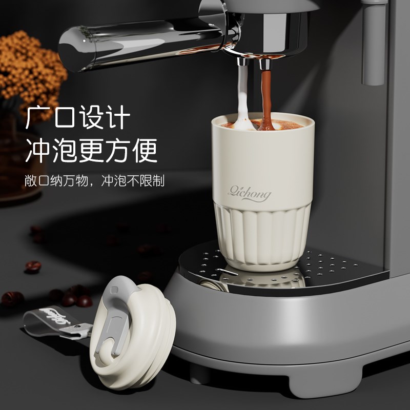 高颜值咖啡杯陶瓷内胆不锈钢保温杯便携水杯高档礼品杯子定制logo