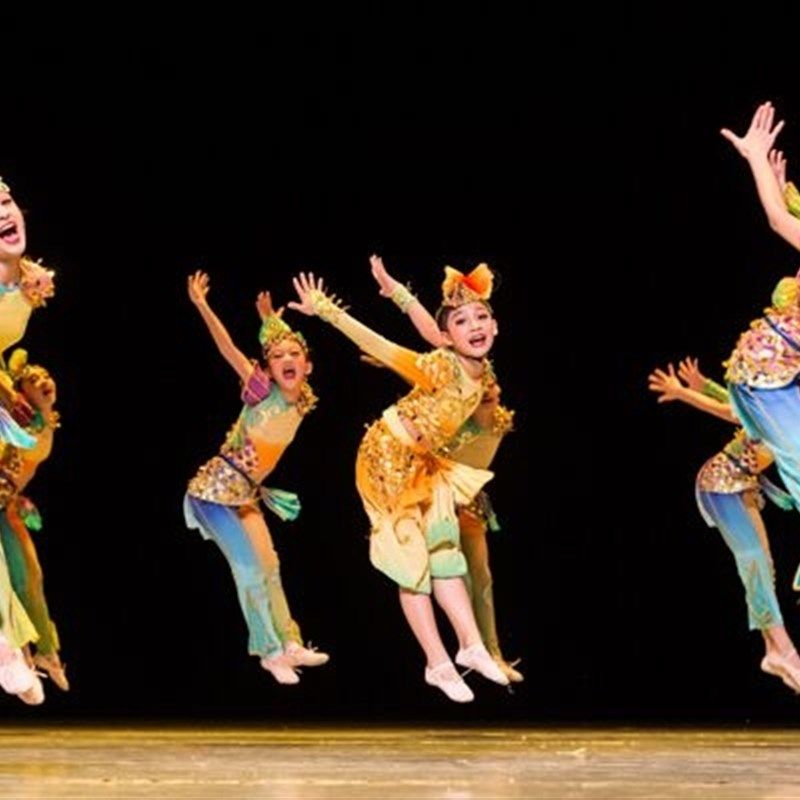 第八届小荷风采少儿舞蹈比赛儿童演出服鱼儿欢歌小鱼儿童表演服装