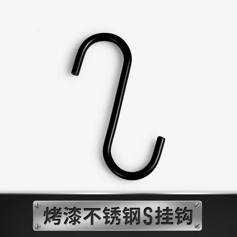黑色挂钩免打 挂钩钩 挂衣钩 日用墙钉挂勾