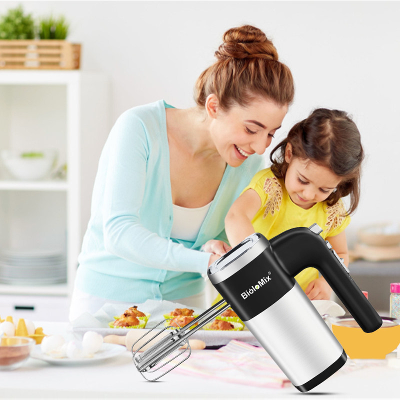 手持打蛋器大功率家用W电动打蛋器烘焙奶油和面棒配置打发器