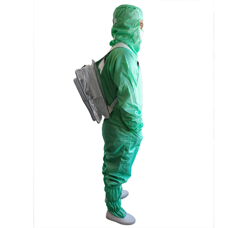百级网格无尘服连体净化服全身男女防尘衣斜拉侧拉式防静电工作服
