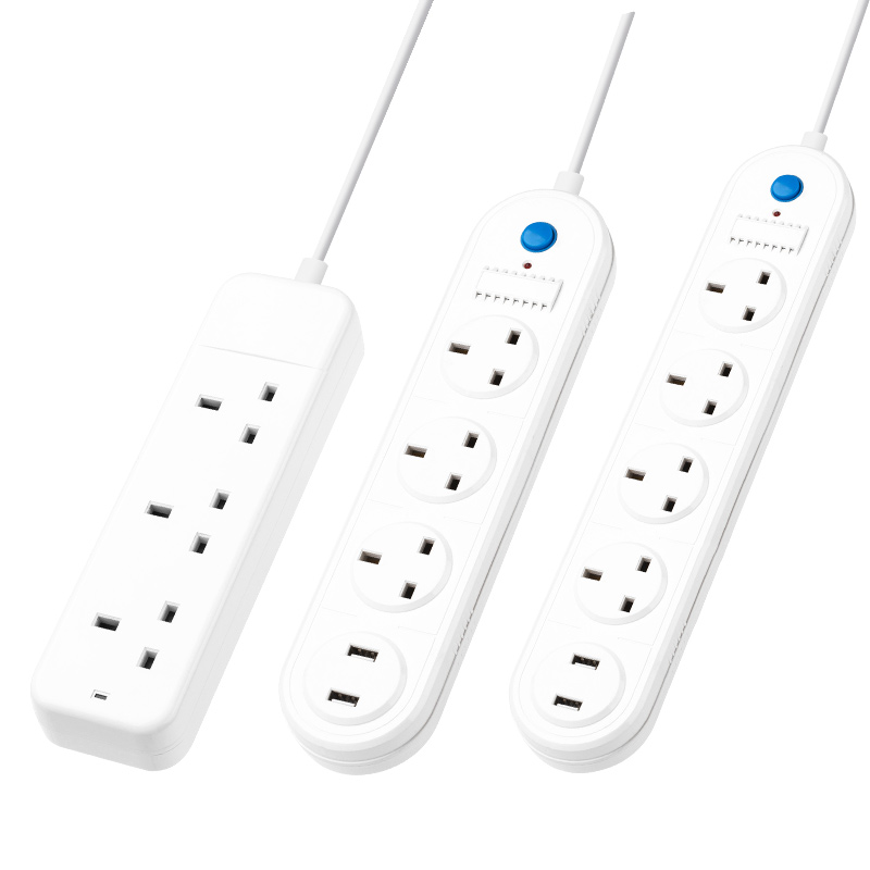 英标插座插排插线板带2usb转延长线拖插头英规香港英式港版UK国标