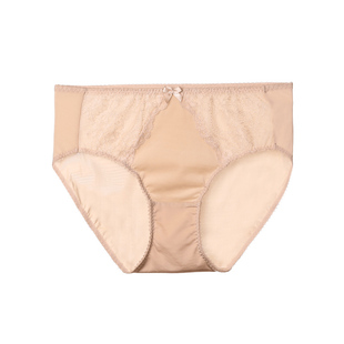 【剪线蕾丝】安莉芳棉质底裆内裤女士性感舒适中腰三角裤E2W0036