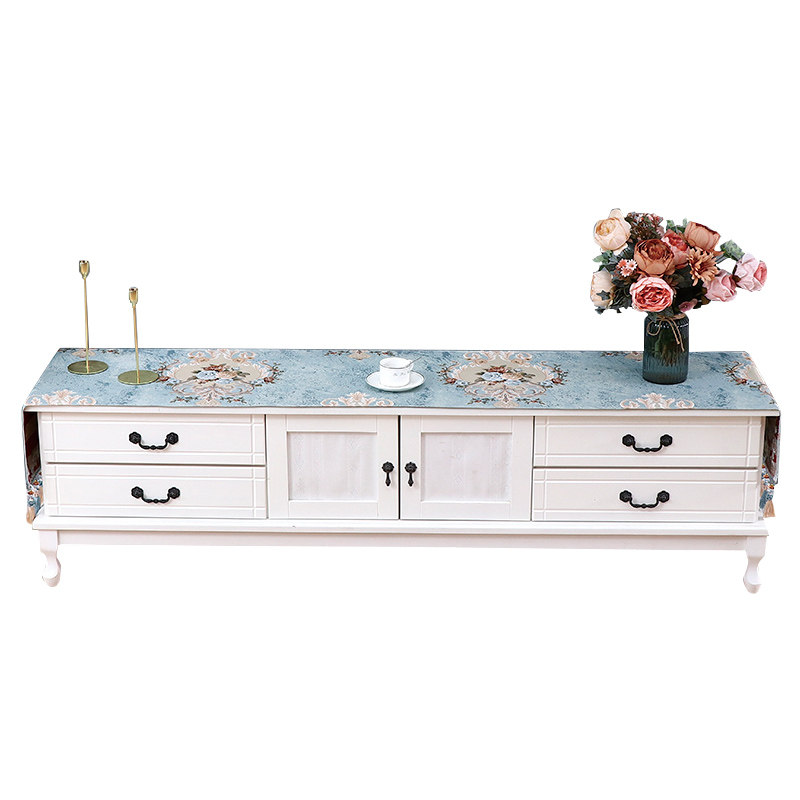 长条电视柜桌布高级感鞋柜盖布盖巾垫子轻奢台布防尘桌旗高档布艺,居家布艺,桌布,淘宝优惠券,粉丝福利购,淘宝优惠卷