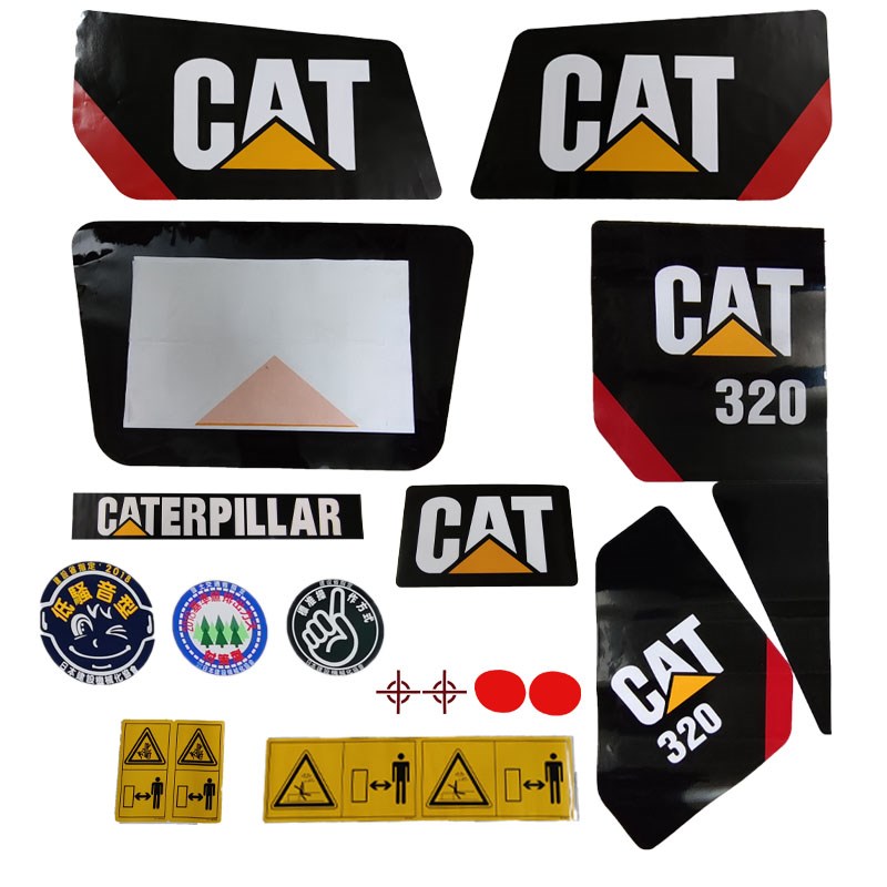 挖掘机配件卡特3055 306 307 308 312 320 325 330 336D全车贴纸