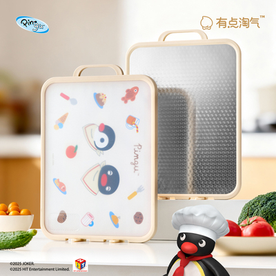 有点淘气Playfulgoods×Pingu正版IP授权不锈钢双面砧板菜板