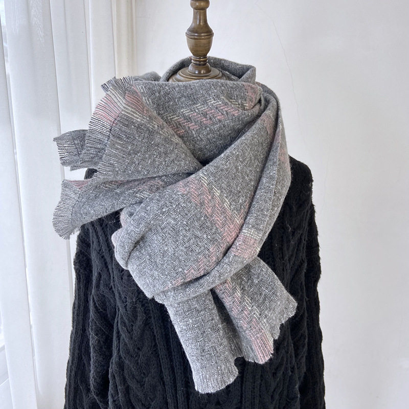 Plaid Cashmere Scarf: 1-Piece Tassel Shawl Winter Wrap - Buy from Taobao, China | Shopme Agent