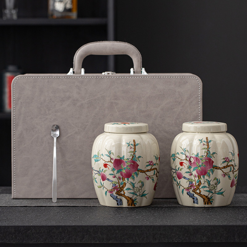 档皮盒茶叶罐包装礼盒空盒中号通用绿茶普洱白茶红茶包装盒定制