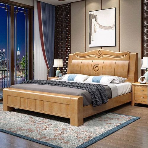 2米实木床人床现代中式大床.米 m经济型床卧床