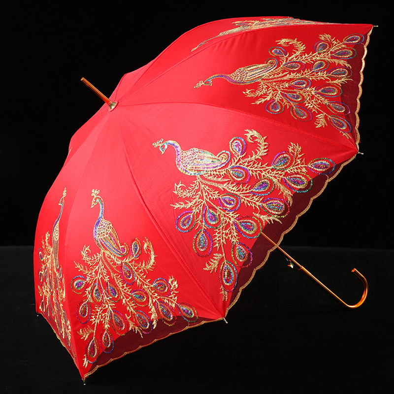 结婚红伞婚伞婚礼喜伞陪嫁新娘伞红色出嫁伞婚庆用出门红雨伞,居家日用,伞,淘宝优惠券,粉丝福利购,淘宝优惠卷