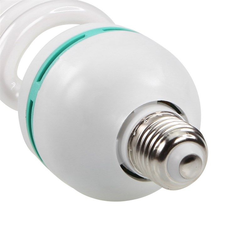 W白光摄影灯泡节能灯三基色造型棚拍补光灯柔光箱