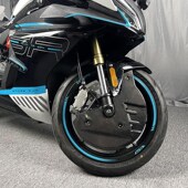 适用春风改装 碟刹盘护罩 前轮刹车盘碳纤维保护罩