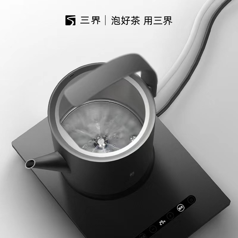 三界DJ2-Q底部上水二合一恒温电热水壶全自动抽水保温烧水泡茶壶