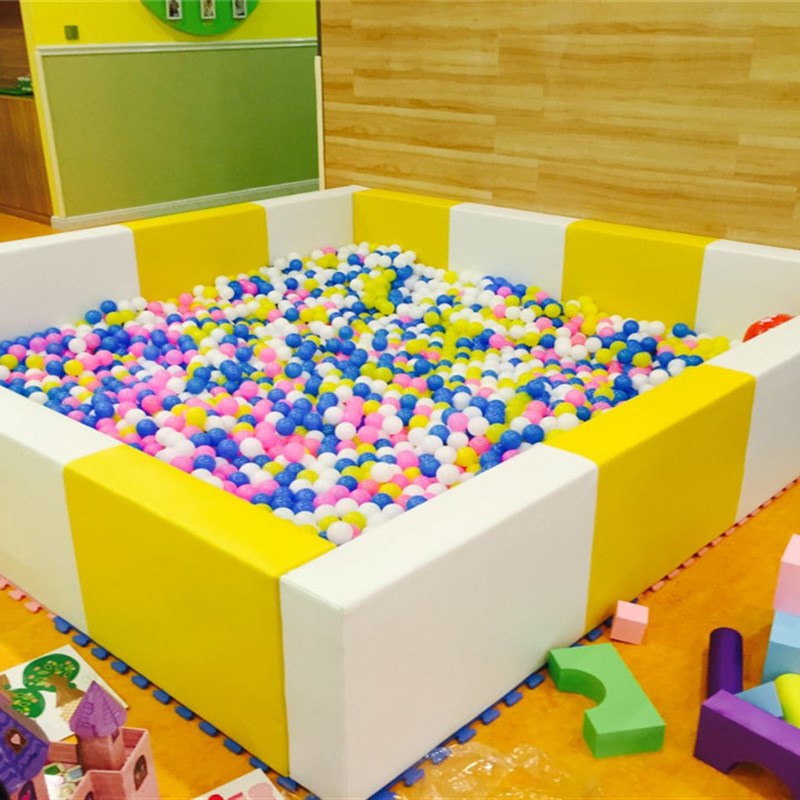儿童波波球池决明子海沙池宝宝游戏防撞护栏幼儿园软包软体围栏