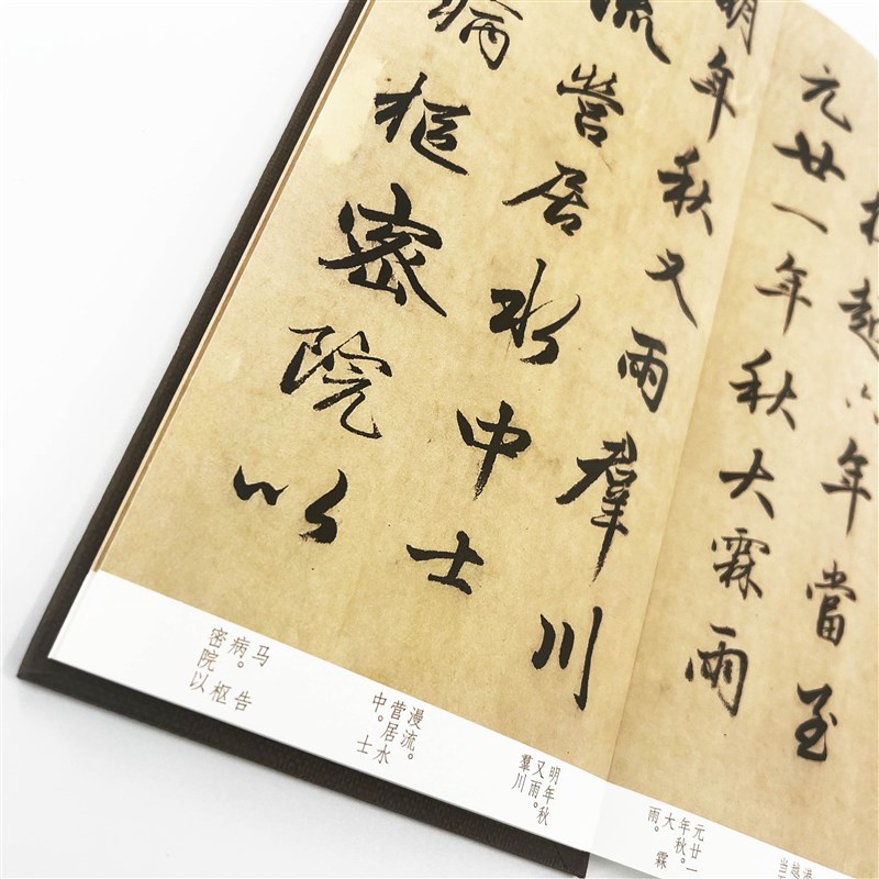 赵孟頫行书明肃楼记印刷  高艺术印刷字帖有释文便于临摹