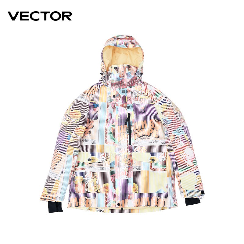 VECTOR22新款滑雪服女加厚保暖防水双板单板滑雪衣男户外滑雪装备