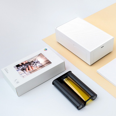 极印原装六寸相纸留声照片打印机热升华色带彩色光面珠面装张