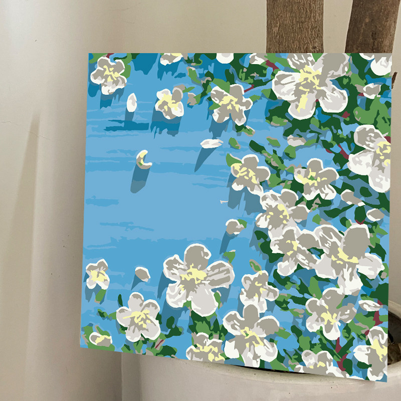 数字油画油彩画风景手工填充涂色装饰治愈解闷艺术手绘画画