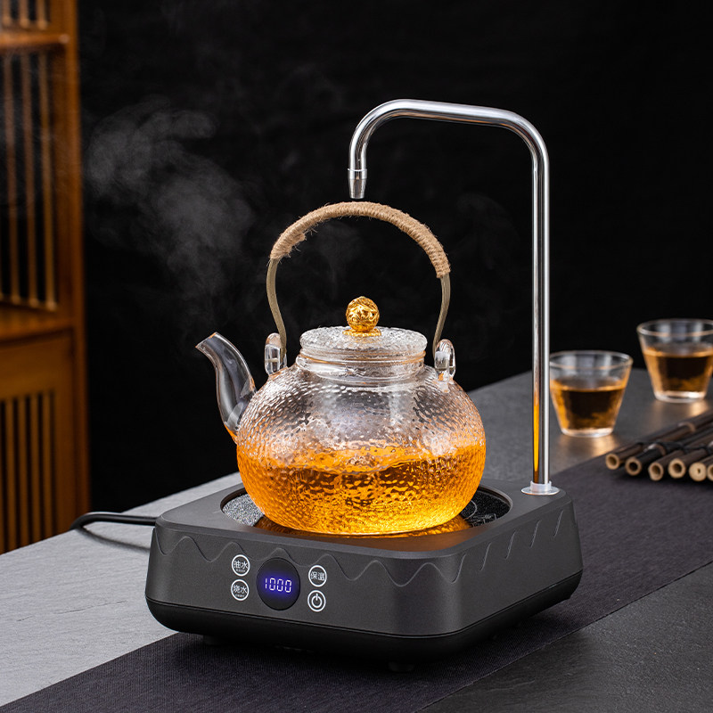 自动上水电陶炉小型静音锤纹玻璃壶烧水台式煮茶器家用电磁光波炉,厨房电器,电磁炉/陶炉,淘宝优惠券,粉丝福利购,淘宝优惠卷