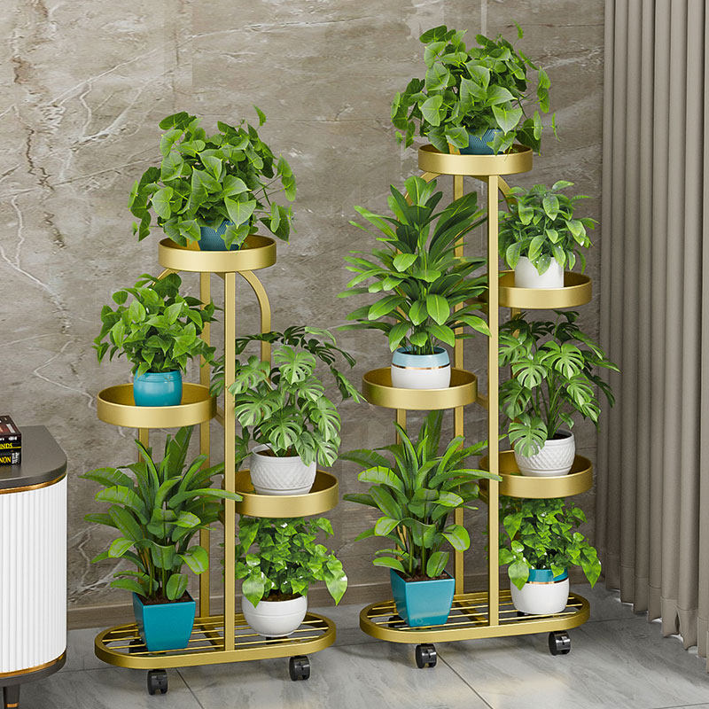 阳台架架子客厅落地式多层室内铁艺盆