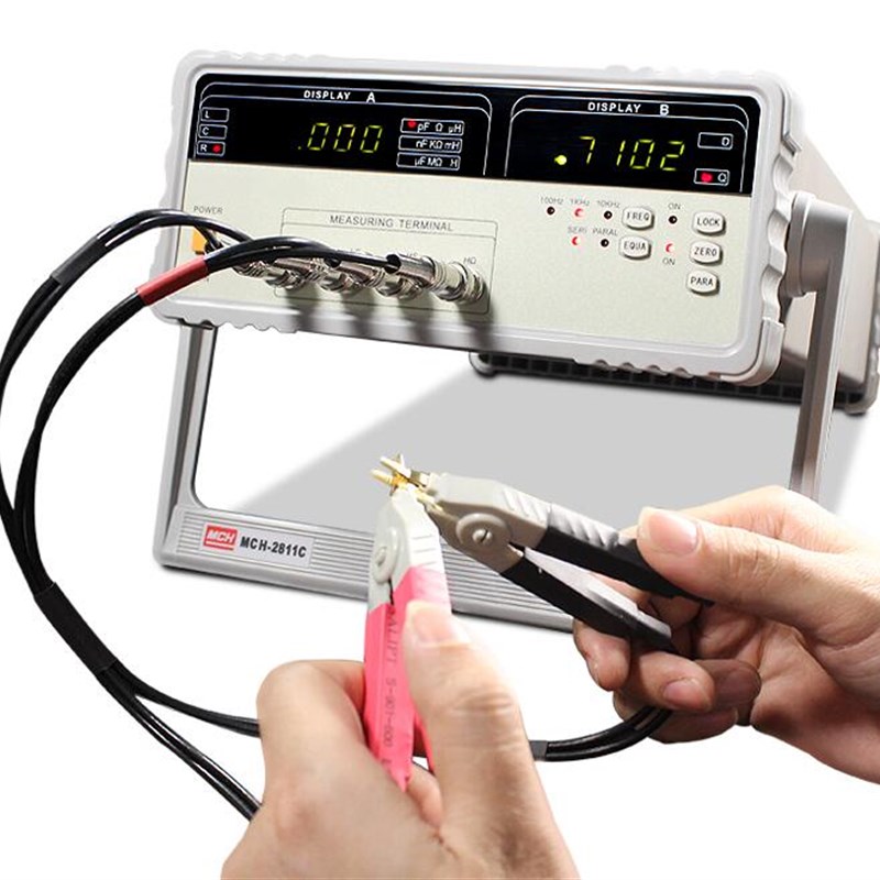 全自动数字电桥10khzlcr电感电阻电容测试仪美创2811c电器电容表