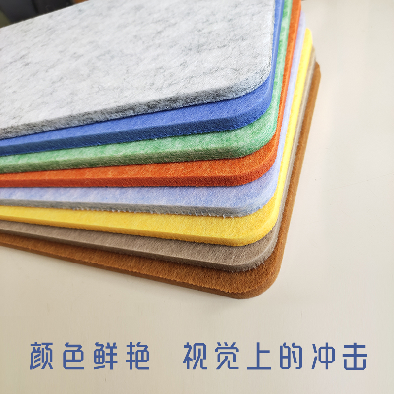 定制彩色毛毡板墙贴软木板照片墙幼儿园美术作品展示公告栏留言板