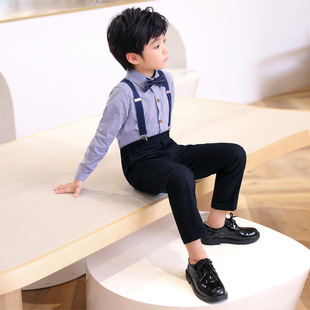 男童儿童演讲比赛服装小主持人晚会西装套装男孩衬衫演出礼服秋季