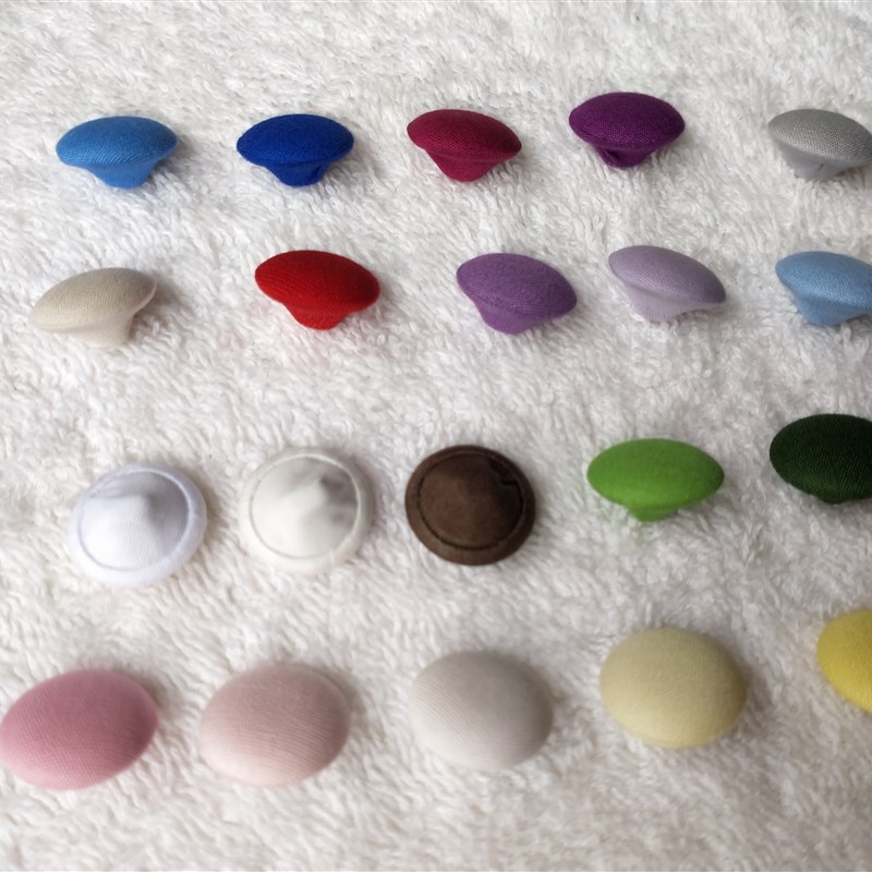 全包纽扣衬衣裙子裤子男女士西服袖口衣领服装黑白大红色包扣子