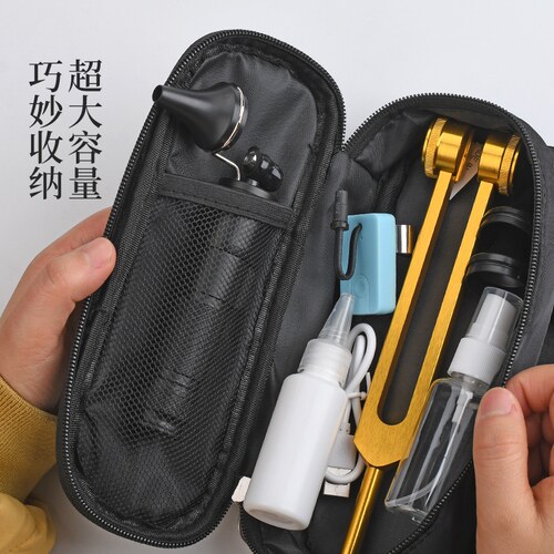 黑色牛津布收纳包高级采耳专业技师推荐挖耳勺采耳工具套装挖耳勺