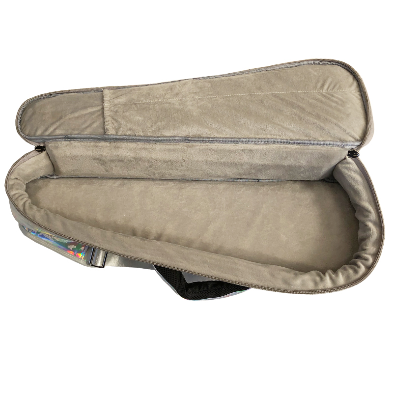 艺美新款镭射小提琴包幻彩加厚便携式提琴包水晶亮面琴包可背可提