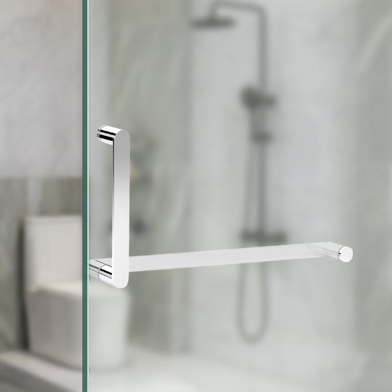 简约浴室玻璃门大拉手淋浴房门把手配件纯铜推拉门钢化单孔浴移门