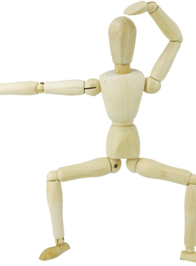 梧棣木人(二代)木偶人摆件换装木头人偶关节人模型小木人模特