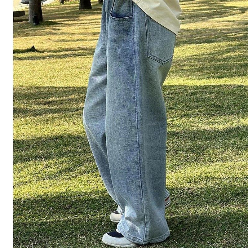 女童牛仔裤春秋款2025新款儿童洋气时髦直筒裤中大童秋季阔腿裤子,童装/婴儿装/亲子装,儿童牛仔裤,淘宝优惠券,粉丝福利购,淘宝优惠卷