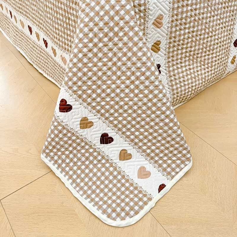 新款纯棉床盖三件套亲肤加棉全棉春夏被套四季通用榻榻米床单炕盖