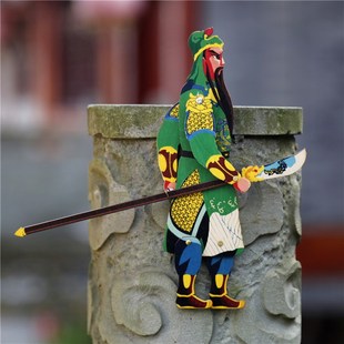 中国风单手皮影戏道具纯手工特色工艺品人偶玩具送老外出国小礼品