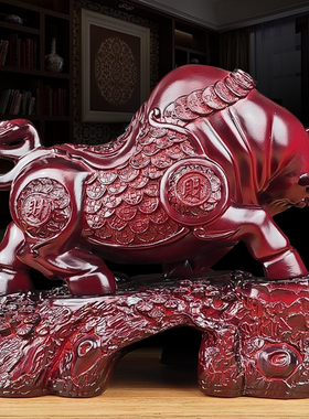 招财生肖牛摆件家用客厅家居装饰品公司办公室老板桌摆设开业礼物