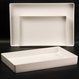 大号托盘长方形饭店专用深熟食盘家用茶盘中式饭店分菜盘摆菜盘子