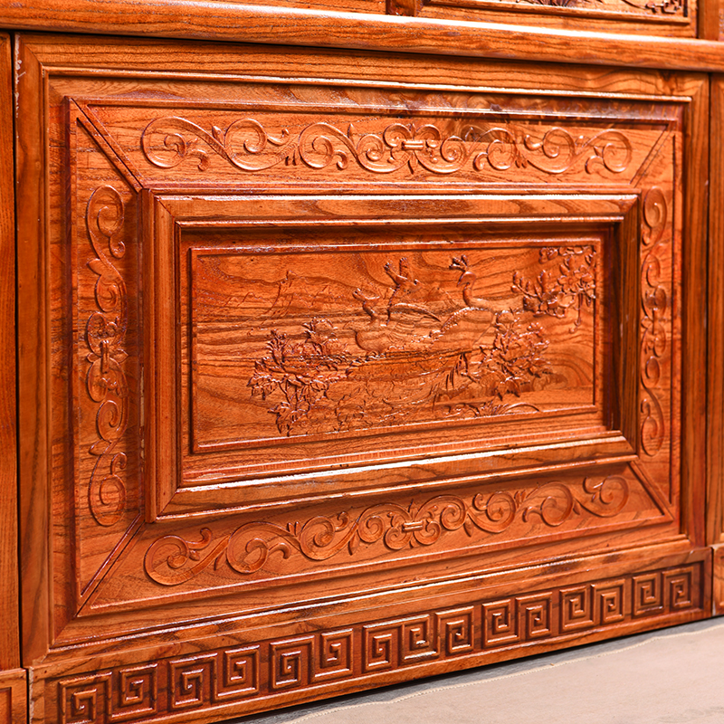 中式实木办公桌椅组合古写字台榆木书桌中医馆诊桌主管桌书法桌