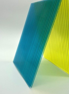 pc阳光板红色婚礼现场展览道具装饰绿色蓝色紫色中空橙色乳白黄色