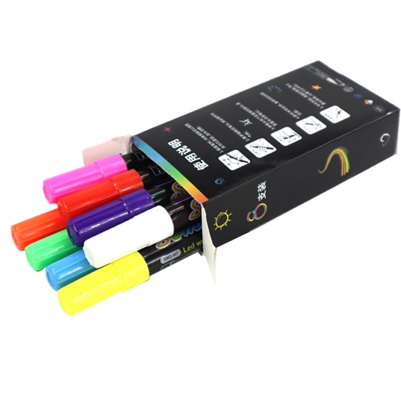 LED荧光板专用笔 手写电子发光板笔黑白板水性彩笔可擦写液体粉笔