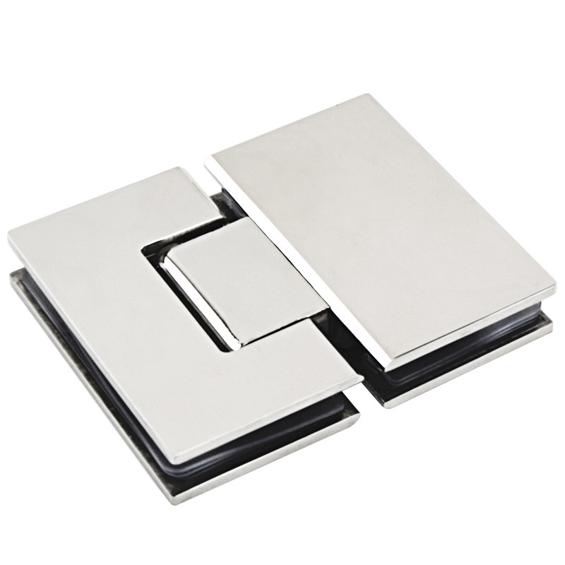 固钛镜面浴室夹玻璃门合页淋浴房铰链无框门上下夹180度双向镜光,基础建材,浴室玻璃夹,淘宝优惠券,粉丝福利购,淘宝优惠卷