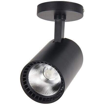 led明装射灯商用服装店单灯店铺背景墙超亮家用吸顶式cob小轨道灯