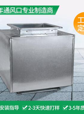 通风管道微穿孔板消音器静压箱工业降噪阻抗式排气风管复合消声器