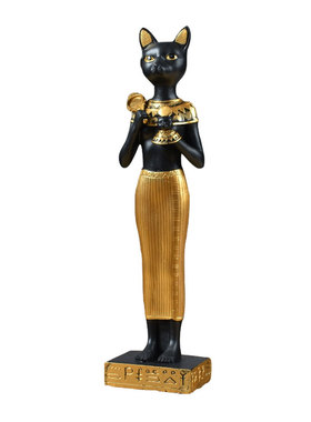 闺蜜结婚礼物欧式创意梳妆台装饰品埃及猫神摆件家庭守护神占星师