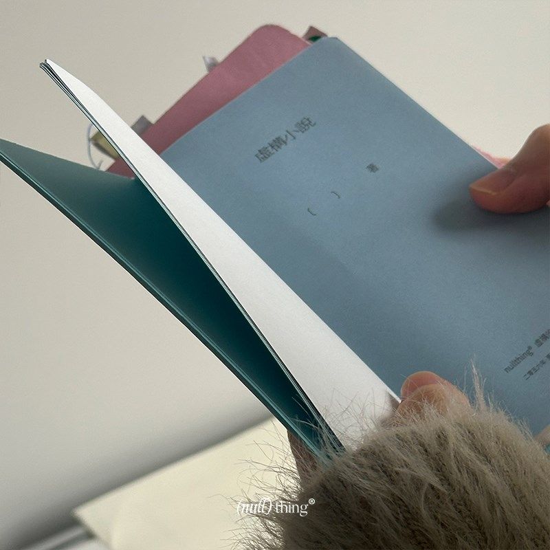 nullthing虚构小说蓝色浅蓝小号笔记本便携手帐本随手书写记录本