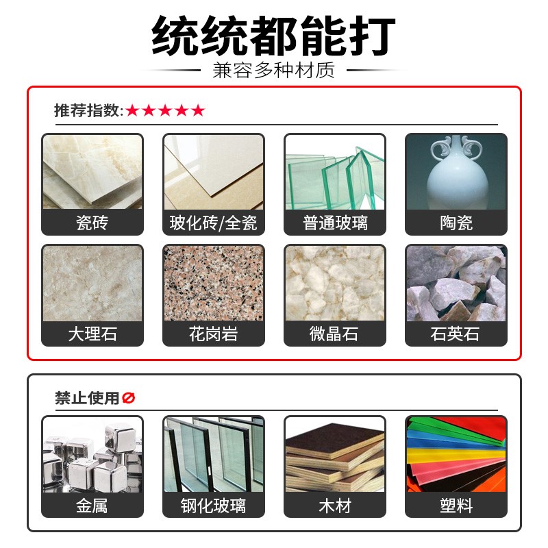 钢化玻璃开孔器中心钻头瓷砖专用打孔器大理石取孔陶瓷开孔器工具图片