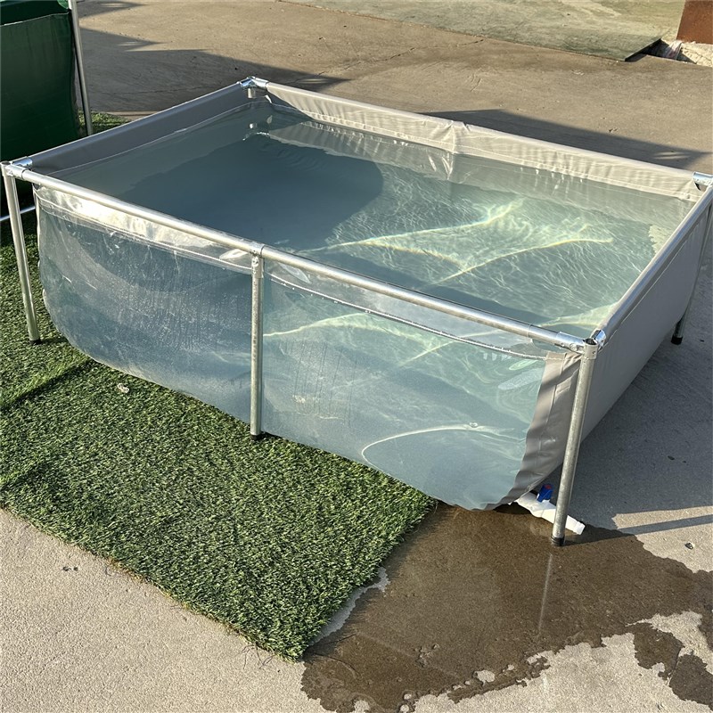 透明帆布鱼池带支架蓄水池加厚防雨布简易大型水产养殖水箱防漏水
